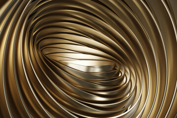 Poster - Abstract golden background. 3d rendering - illustration.