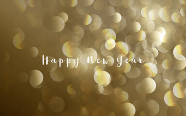 Poster - Abstract gold glitter splash bokeh Luxury celebration background. Greetings and invitations cards