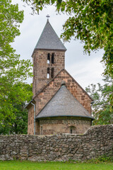 Old stone church in Nagyborzsony, Hungary