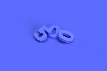 HTTP 500 Internal Server Error Server Error Response Code Banner. 3D Illustration.