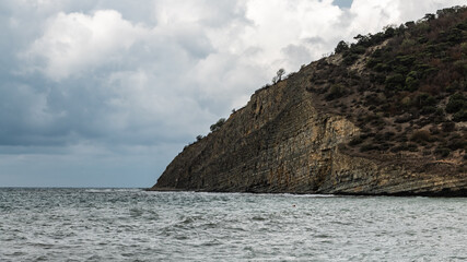 Wall Mural - Wooded promontory on the sea coast