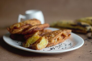 Wall Mural - Plantain fritters, an all time favourite snack of Kerala