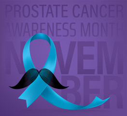 Poster - Prostate cancer awareness vector concept