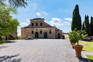 Poster - vineyards of felsina winery of chianti