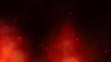 Wall Mural - Hot flames special effect particles 