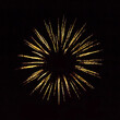 © lumikk555 - Beautiful Golden frame of firework on black background