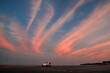 © Jay - sunset at the beach with a lonely parked car