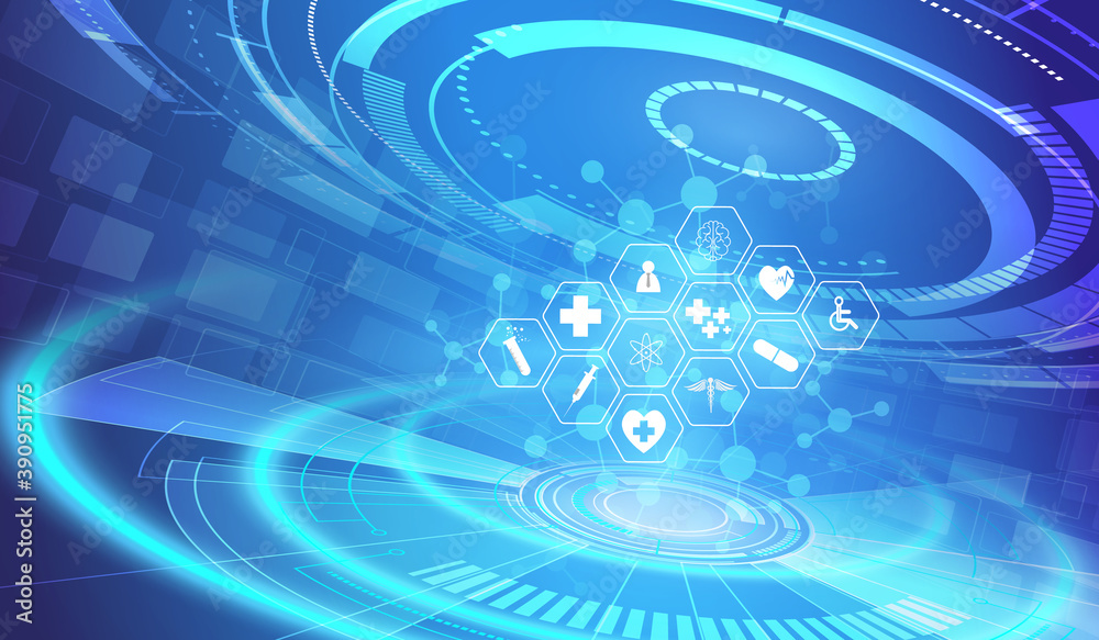 health care icon pattern medical innovation concept background design ...
