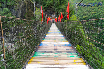 Autumn scenery of the Dixin Valley Scenic Area in Enshi, Hubei, China