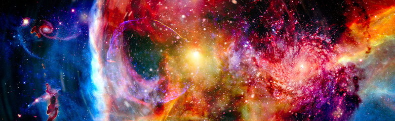 Incredibly beautiful galaxy in outer space. Billions of galaxies in the universe. Abstract space background. Elements of this image furnished by NASA