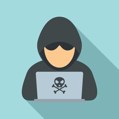 Poster - modern hacker icon. flat illustration of modern hacker vector icon for web design