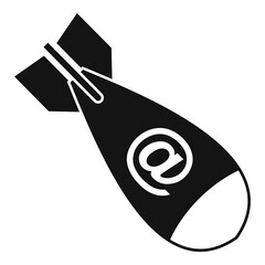 Poster - fraud digital bomb icon. simple illustration of fraud digital bomb vector icon for web design isolat