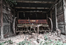 Old Fashioned Farming Implements Left To Rot