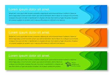 Wall Mural - banner design template. vector graphics. web design elements.