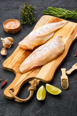 Wall Mural - haddock fillet with seasoning