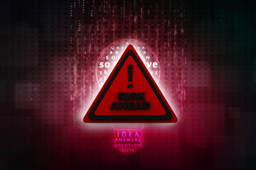 Poster - 3d rendering exclamation mark with  oops