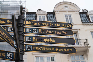 Wall Mural - city street sign Odense