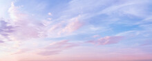 Pastel Colored Romantic Sky Panoramic