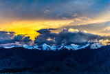 Fototapeta Londyn - Sunset in Leh City, Ladakh