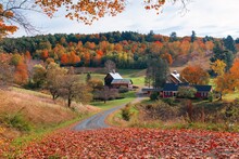 Beautiful Fall Colors Farm House