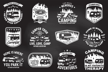 Wall Mural - set of outdoor adventure quotes. vector. concept for shirt or logo, print, stamp or tee. vintage des