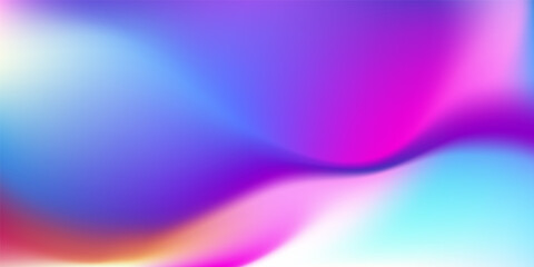 Poster - Abstract Colorful gradient blue teal pink purple background. Soft Blurred backdrop with place for text. Vector illustration for your graphic design, banner, poster, wallpapers, theme or website