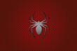 © Eugene B-sov - Gradient background in black and red colors with icon of spider