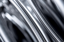 Abstract Industrial Background Of Metal Pipes Construction.