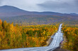 © lexuss - The road in the autumn forest in the highlands in the north of Russia. Kola Peninsula.