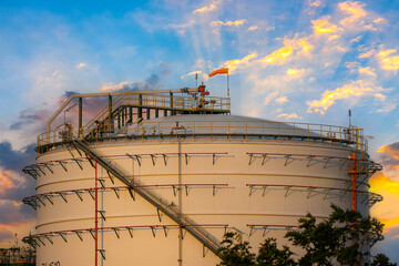 Power plant for Industrial at twilight