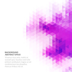 Poster - An abstract background with a geometric texture of triangles. White copy space for text.