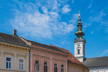 Wall Mural - Tower of Saint George's Cathedral, Novi Sad, Serbia