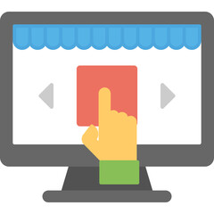 Poster - 
Flat vector icon design of order checkout
