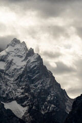 Poster - Dark clouds over mountains