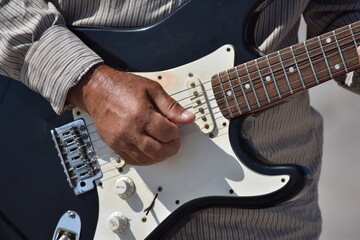 Wall Mural - man playing guitar