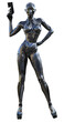 © Tiziano Cremonini - robotic woman in metallic armour