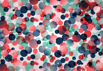 Poster - Abstract of colorful gradient circle pattern design of bubble artwork background. illustration vector eps10
