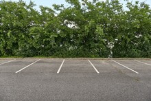 Empty Places In A Parking Lot