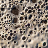 Fototapeta Boho - Sea foam bubbles up on a wet beach