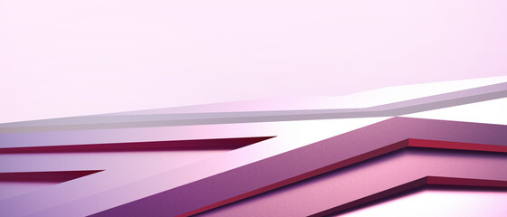 Poster - Abstract backgrounds Geometric Shapes Technology and Arrow Concept  purple Origami Paper style digital banner Art.Copy Space - 3d rendering