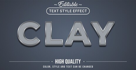 Poster - 3D Clay text effect - Editable text effect
