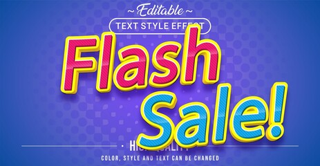 Aufkleber - Flash sale text effect - Editable text effect