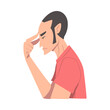 © topvectors - Embarrassed Man Covering his Face with Hand, Regretful Person Sorry, Apologizing and Admitting His Guilt Style Vector Illustration Cartoon Style Vector Illustration