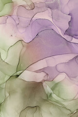  Alcohol ink art.Mixing liquid paints. Modern, abstract colorful background, wallpaper. Marble texture.Translucent colors