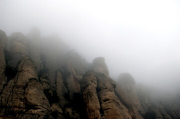 misty morning in the mountains