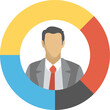 © Vectors Market - A person with revolving arrows around flat icon