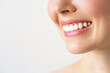 © Aleksandr Rybalko - Perfect healthy teeth smile of a young woman. Teeth whitening. Dental clinic patient. Image symbolizes oral care dentistry, stomatology
