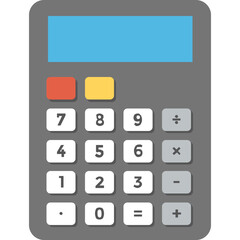 
calculation device, calculator flat icon
