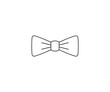 Bow tie, dress code icon. Vector illustration.