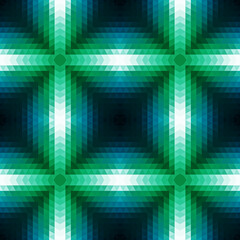 Poster - Abstract seamless pattern of simple geometric shapes. Bright shades of colors.